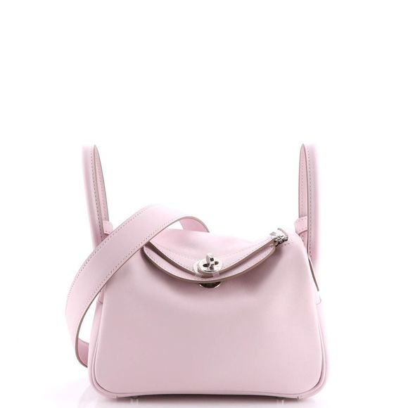 Hermes Handbags - Hermes Lindy Bag Verso Swift Mini Pink